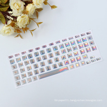Puffy Vinyl English Letter Printable Laptop Keyboard Skins Sticker,Decorative Keyboard Sticker